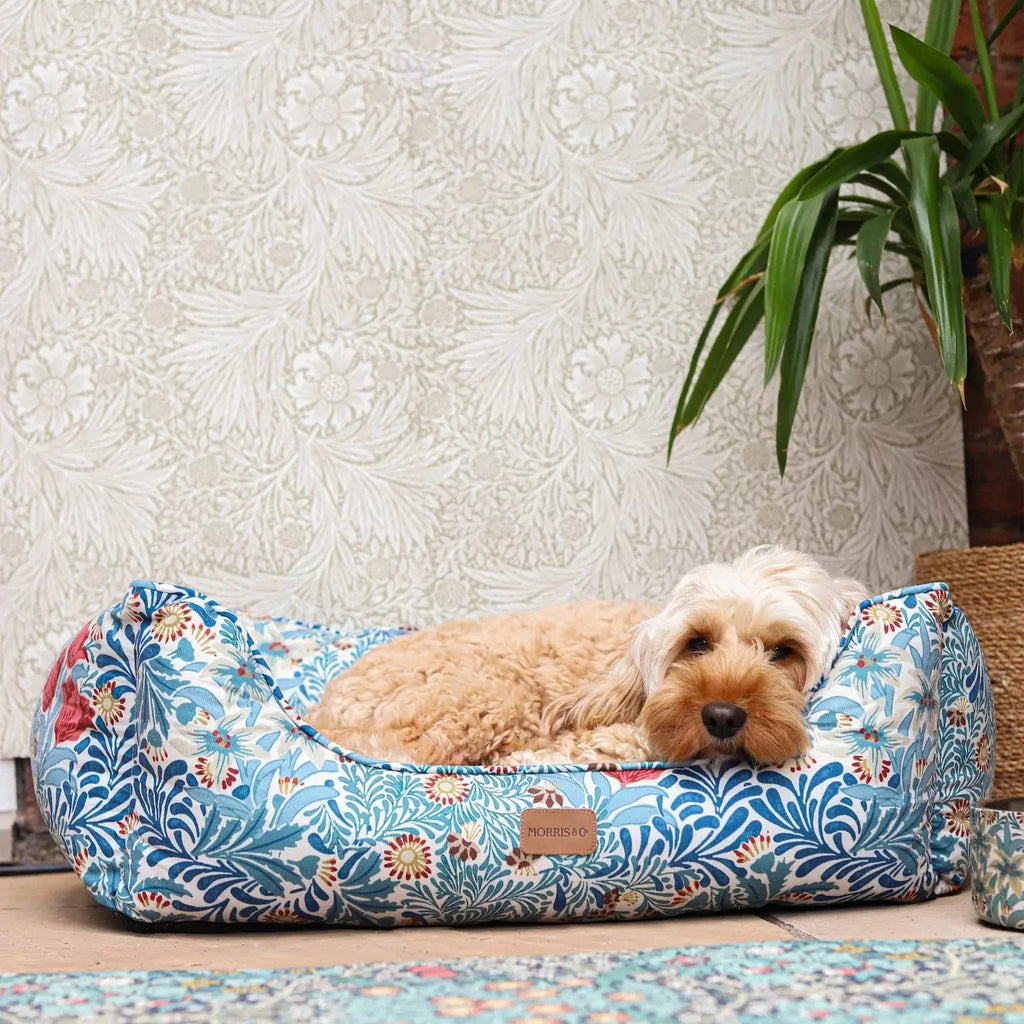 Morris & Co Bower Print Dog Bed