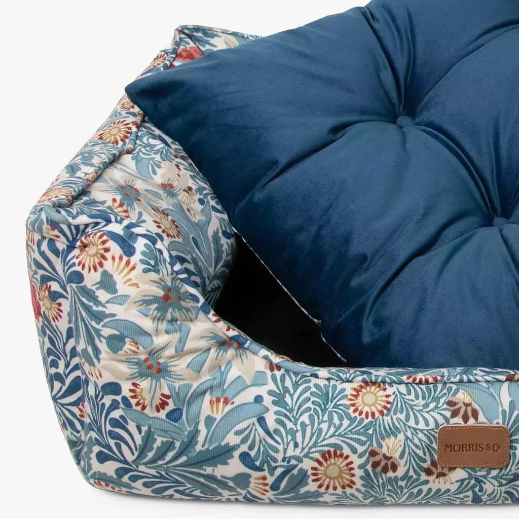 Morris & Co Bower Print Dog Bed