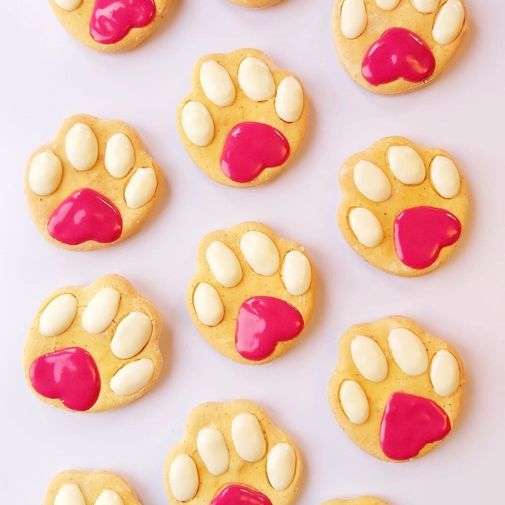 Paw Print Biscuits for Dogs