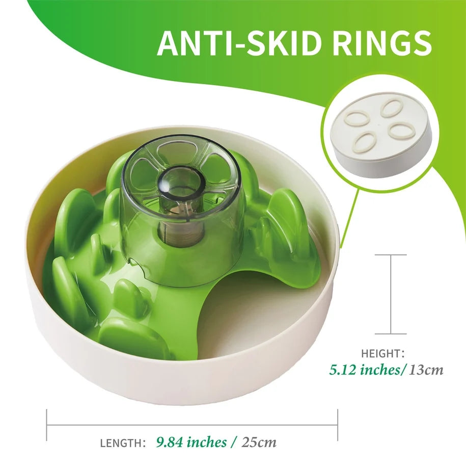 Spin Interactive Slow UFO Tricky Feeder Bowl for Dogs
