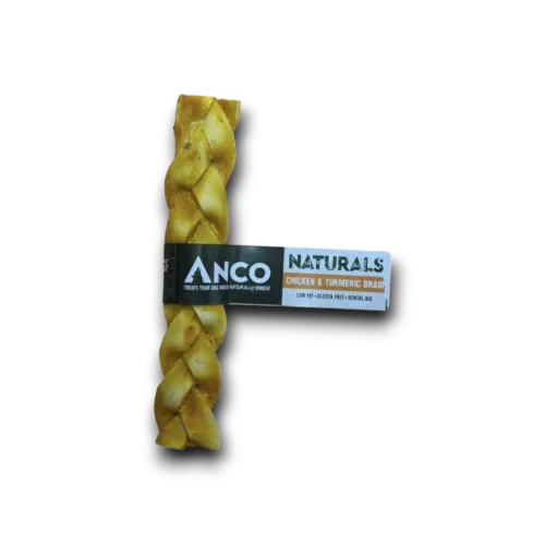 Anco Chicken and Turmeric Braids for Dogs