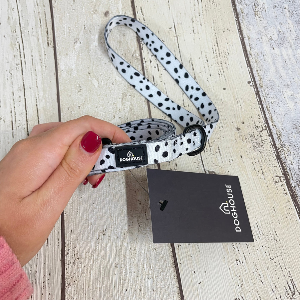 Pawliora Everyday Comfort Dog Lead in Dalmatian Spot