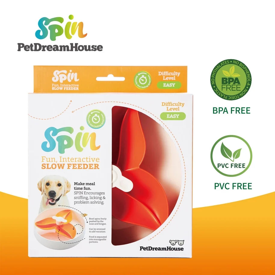 Spin Interactive Feeder Leaf Bowl for Dogs