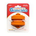 Chewtastic Geometric Rubber Geo-Hex Orange Dog Toy