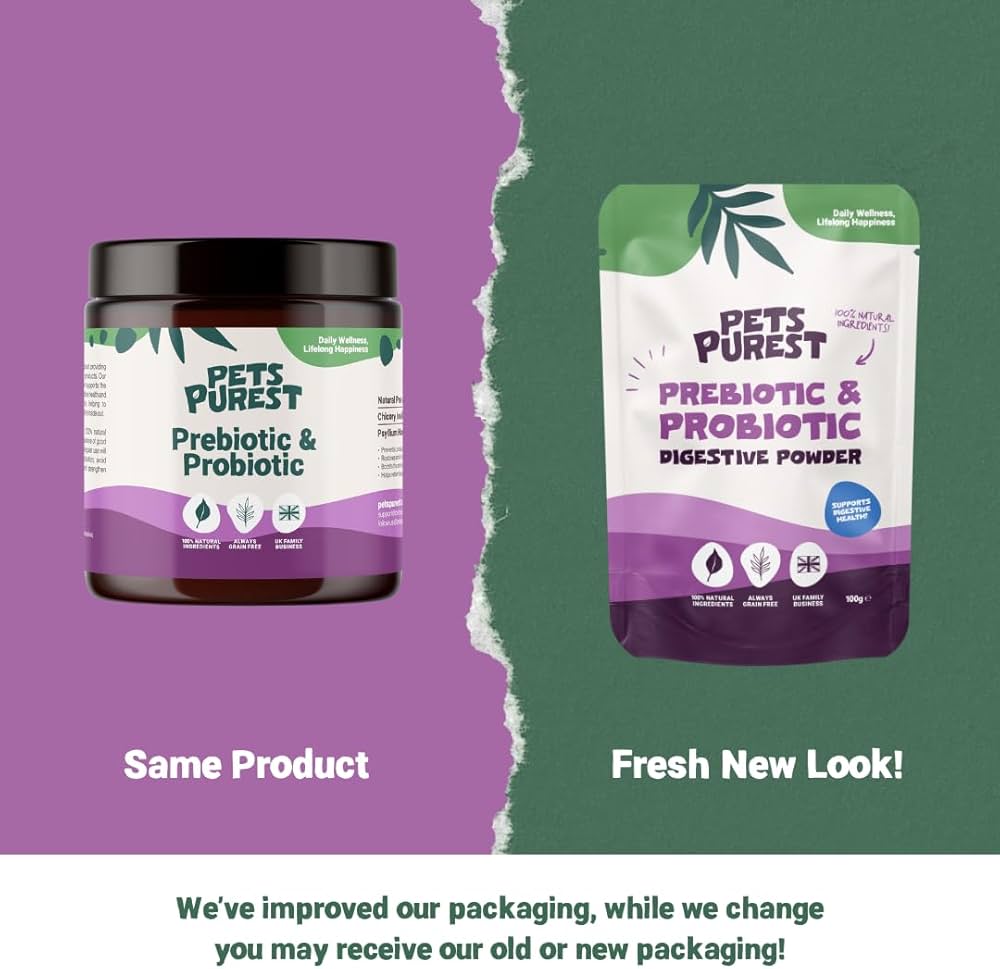 Pets Purest Prebiotic and Probiotic Digestive Powder