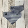 Pawliora Navy Pin Stripe Slip-on Dog Bandana