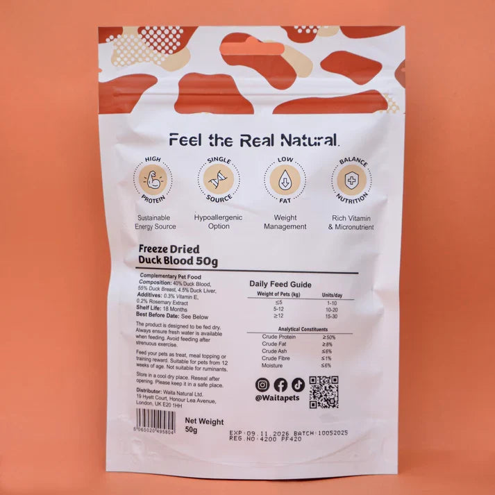 Waita Freeze Dried Duck Blood Cubes