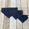 Pawliora Navy Star Slip-on Dog Bandana