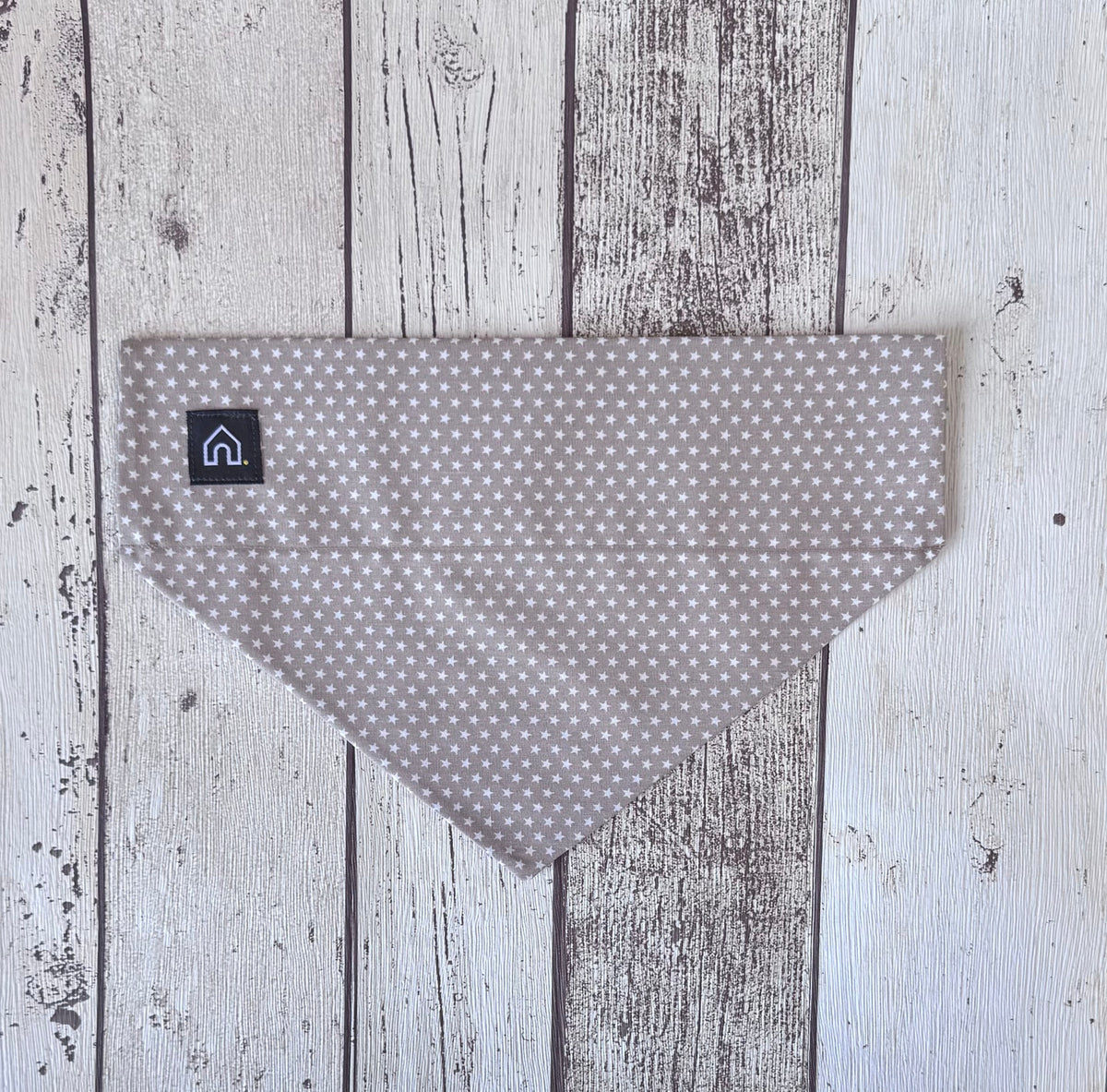 Pawliora Taupe Stars Slip-on Bandana