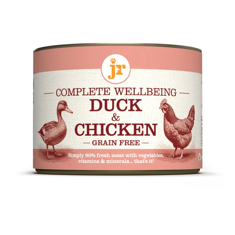 JR Complete Wellbeing Wet Food For Dogs in 200g Tins