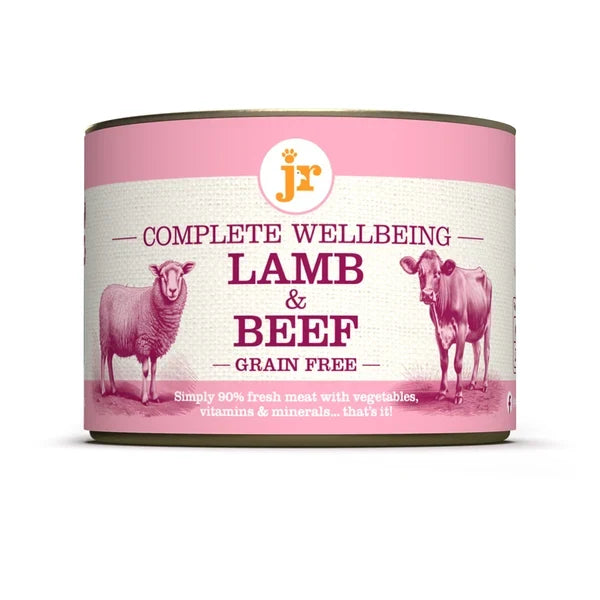 JR Complete Wellbeing Wet Food For Dogs in 200g Tins