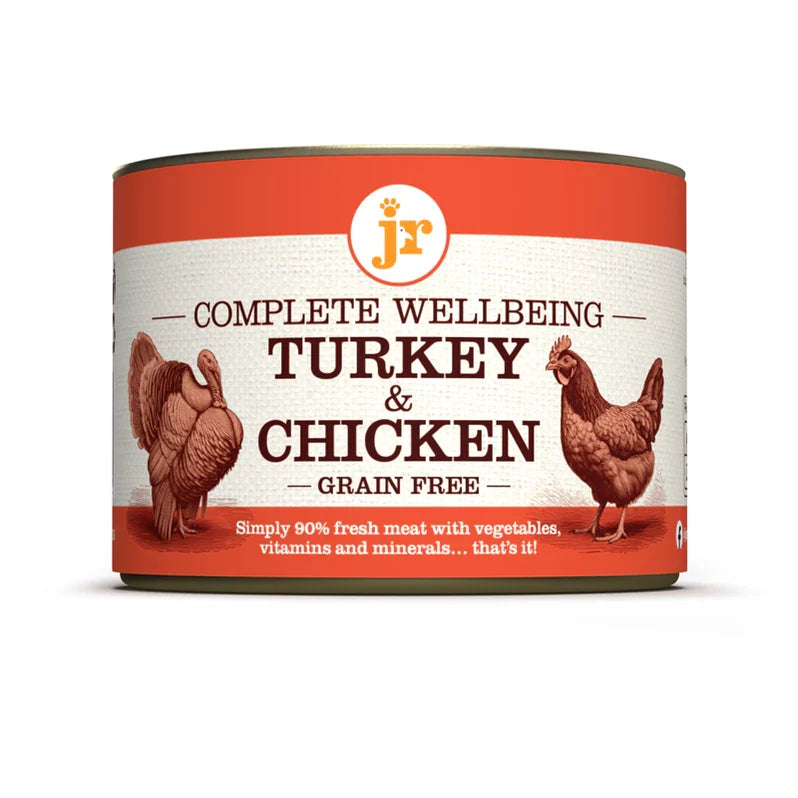 JR Complete Wellbeing Wet Food For Dogs in 200g Tins