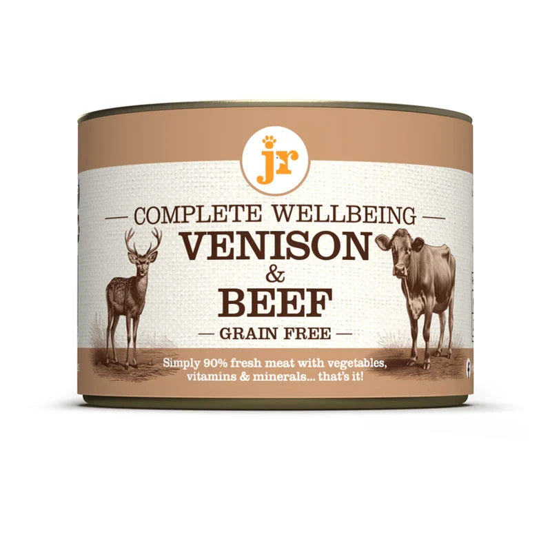 JR Complete Wellbeing Wet Food For Dogs in 200g Tins
