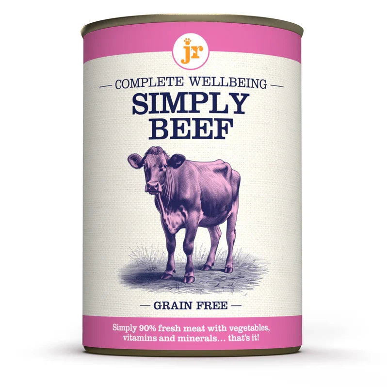 JR Complete Wellbeing Wet Food for Dogs in 400g Tins