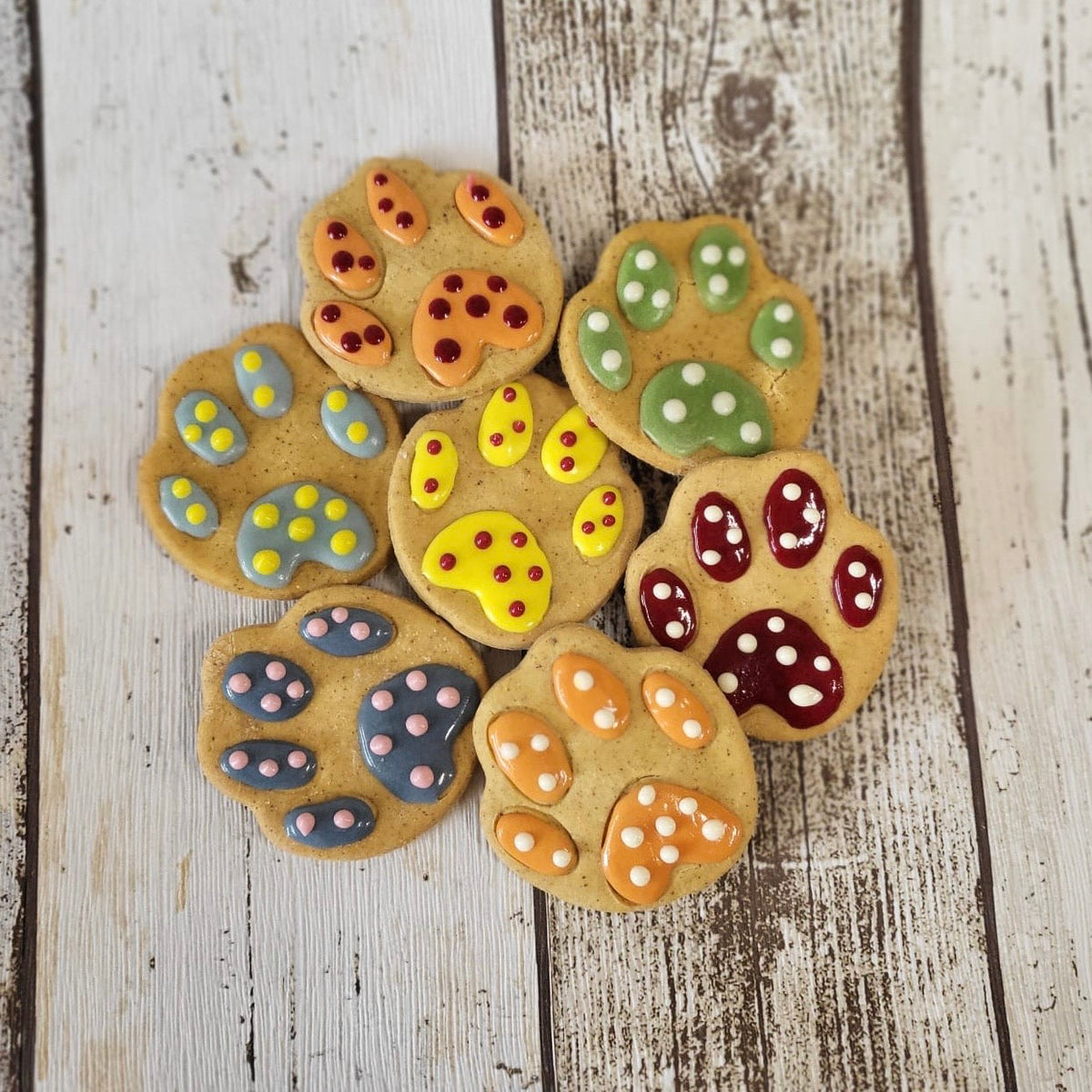 Paw Print Biscuits for Dogs