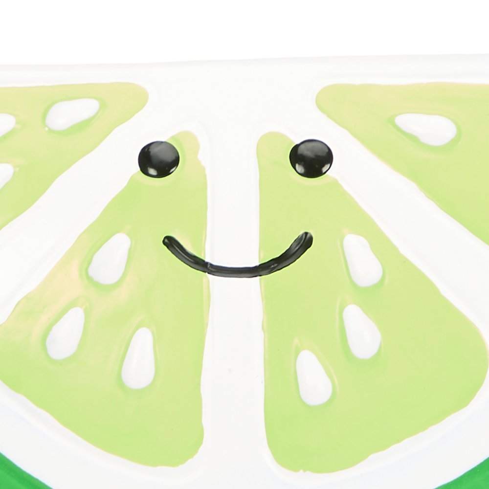 Foodie Faces Latex Lime Dog Toy