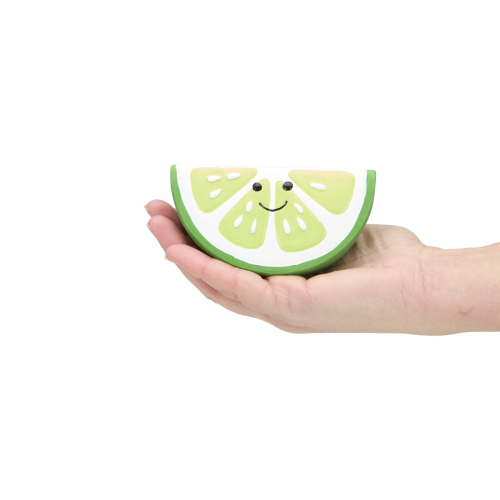 Foodie Faces Latex Lime Dog Toy