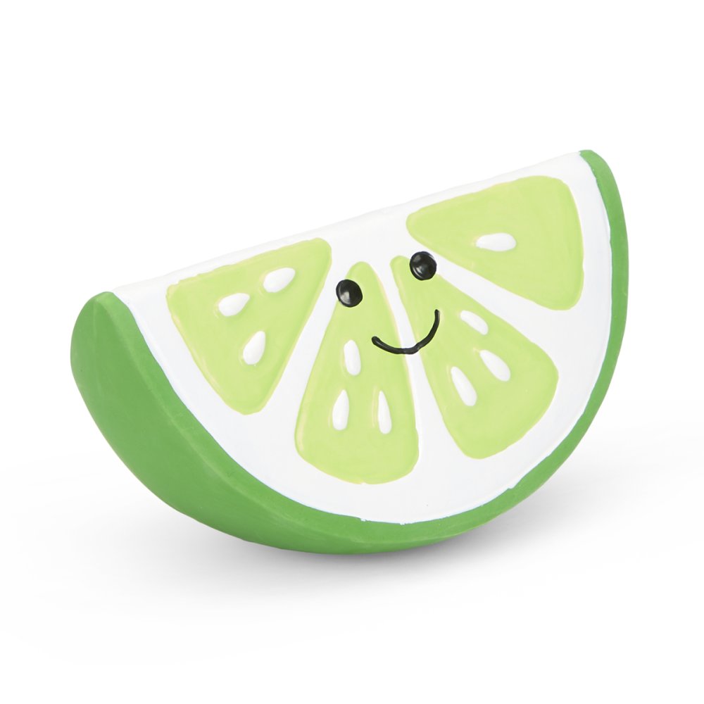 Foodie Faces Latex Lime Dog Toy