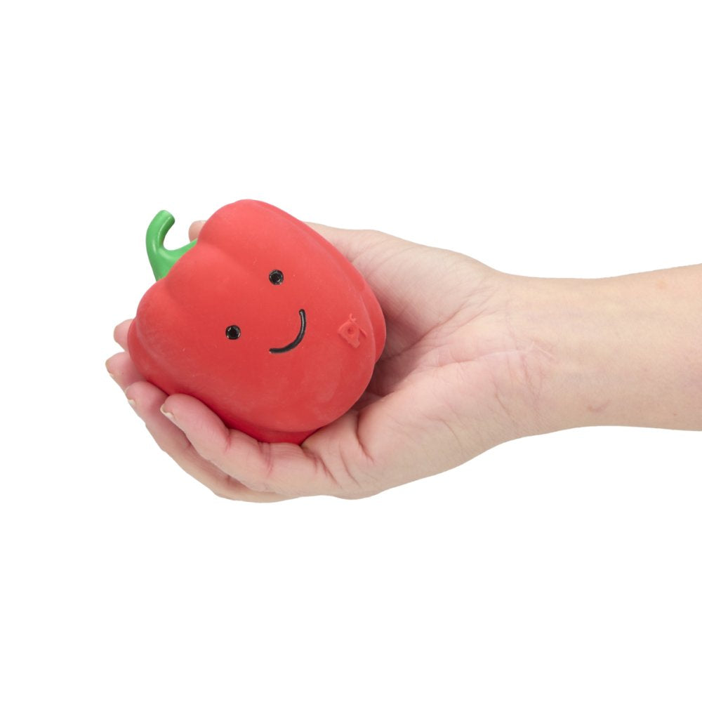 Foodie Faces Latex Red Pepper Dog Toy
