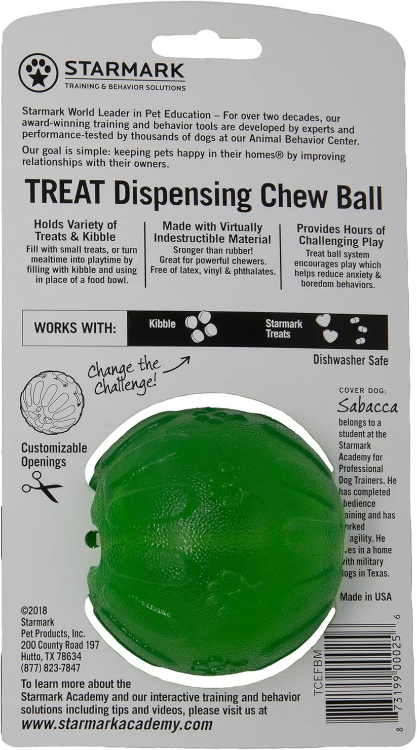 Durafoam Treat Dispensing Chew Ball for Dogs