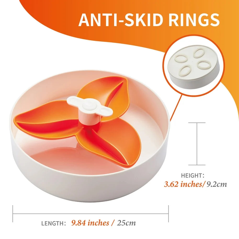 Spin Interactive Feeder Leaf Bowl for Dogs