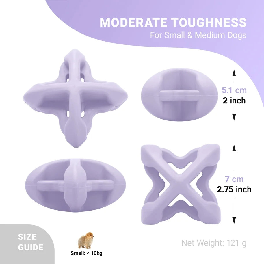 Chewtastic Geometric Astrorolly Lavender Gentle Dog Toy