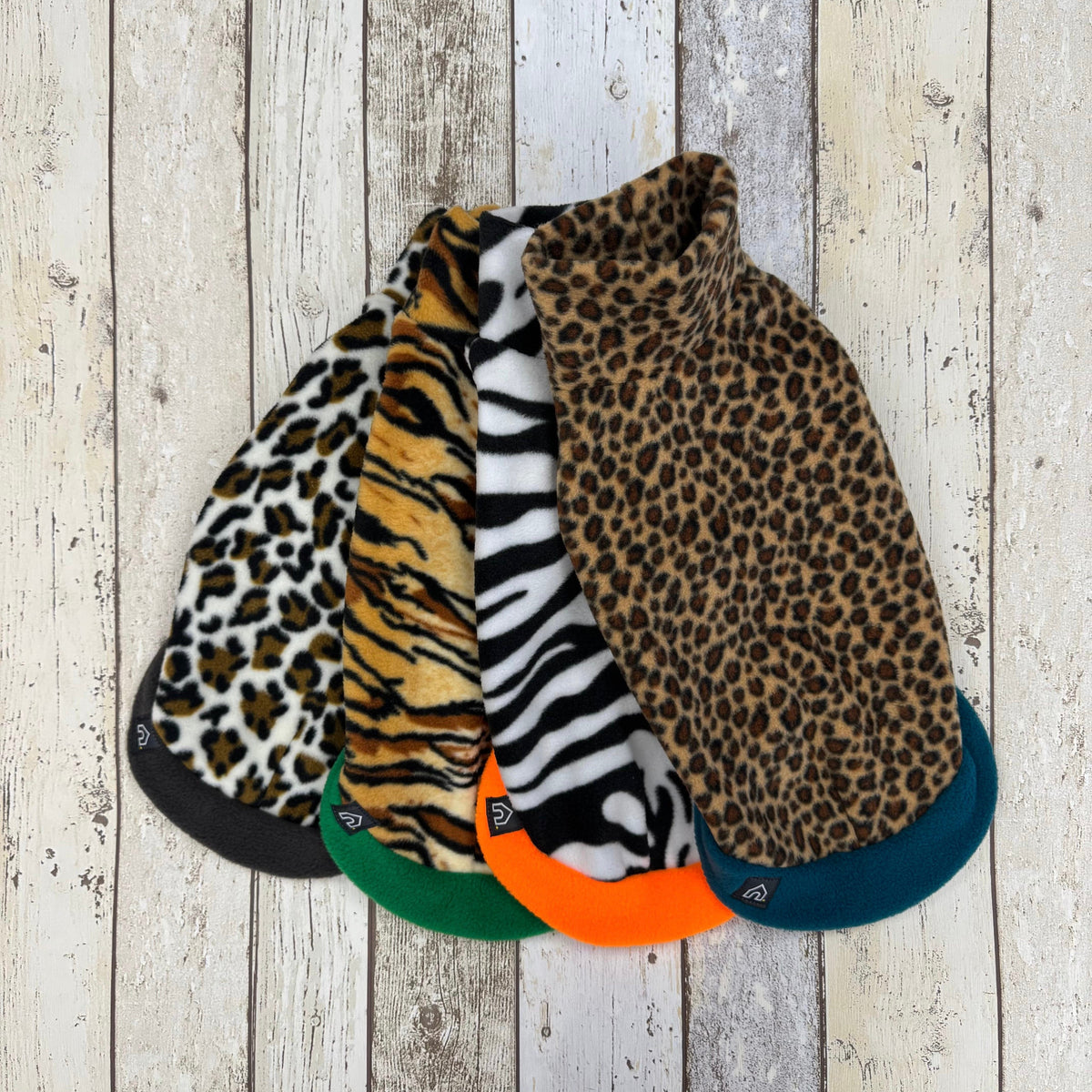 Wild Animal Print Fleece Jumper for Dogs