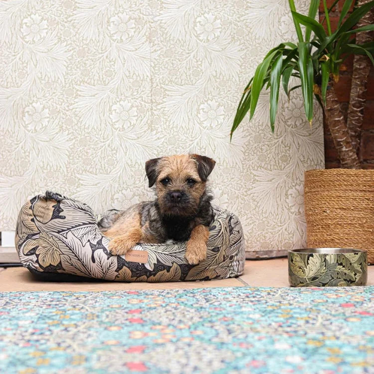 Morris & Co Acanthus Print Dog Bed
