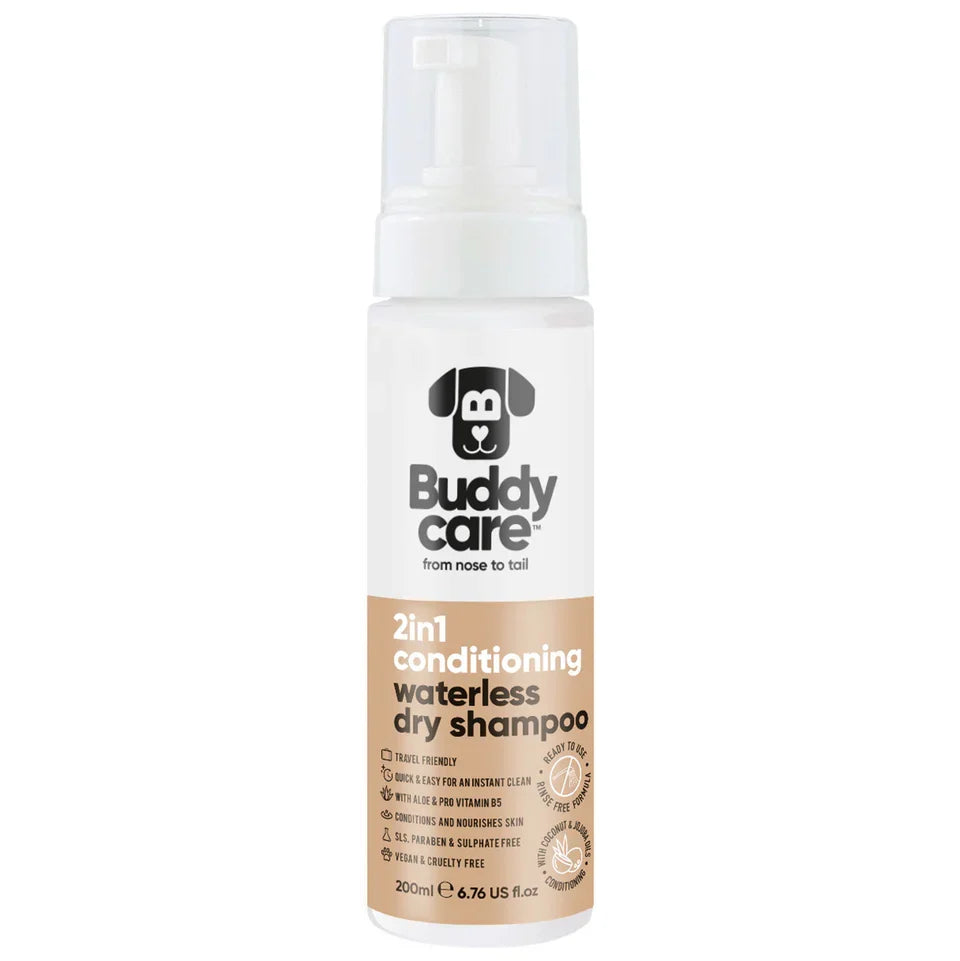 Buddycare Waterless Dry Shampoo 2 in 1 Shampoo and Conditioner