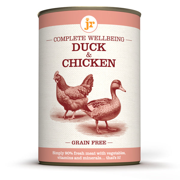 JR Complete Wellbeing Wet Food for Dogs in 400g Tins