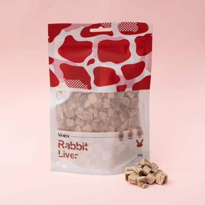Waita Freeze Dried Rabbit Liver Chunks