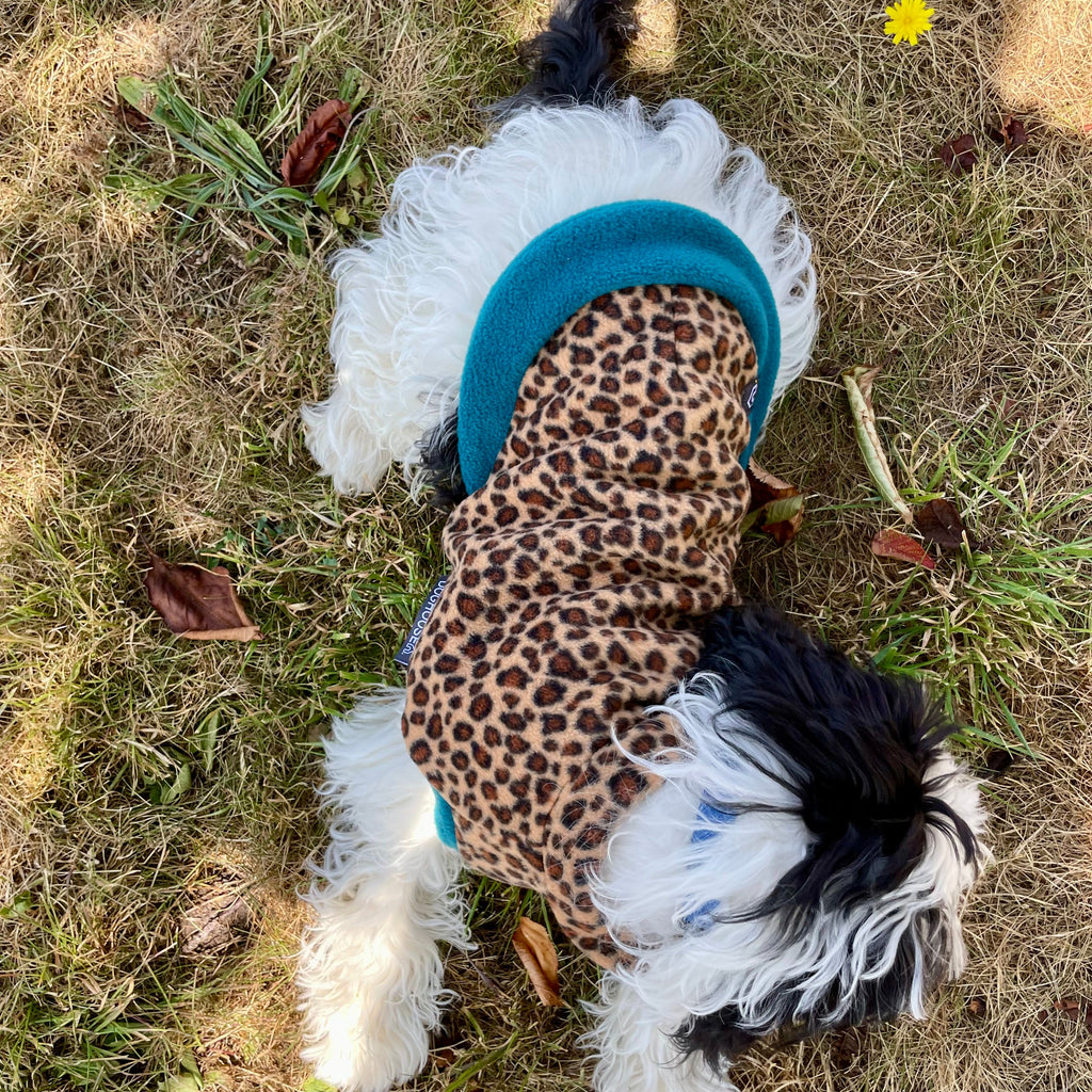 Wild Animal Print Fleece Jumper for Dogs