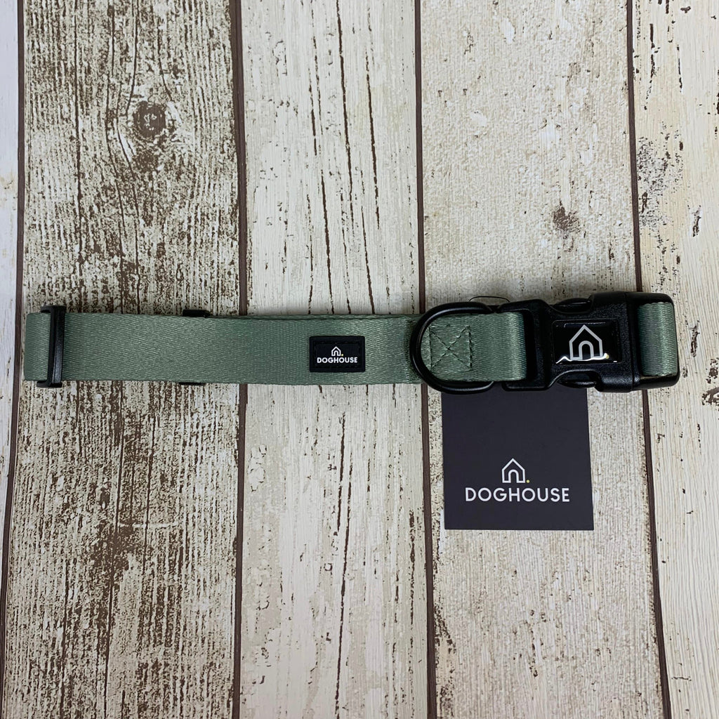 Pawliora Everyday Comfort Dog Collar in Olive Green