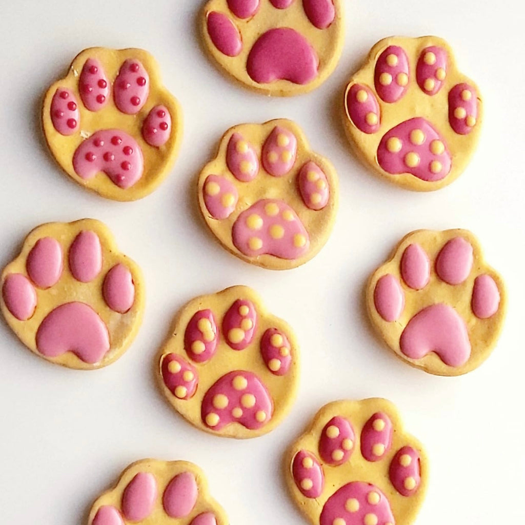 Paw Print Biscuits for Dogs