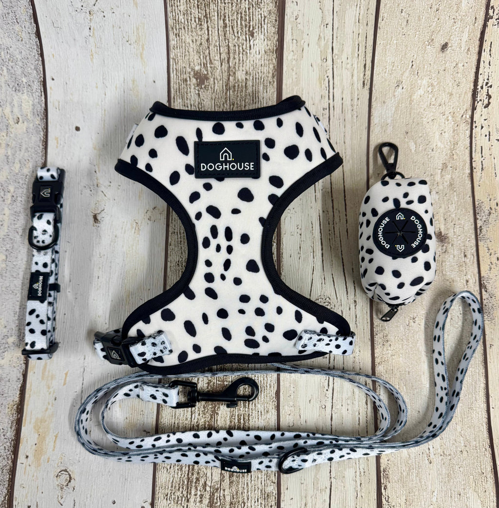 Pawliora Everyday Comfort Harness in Dalmatian Spot
