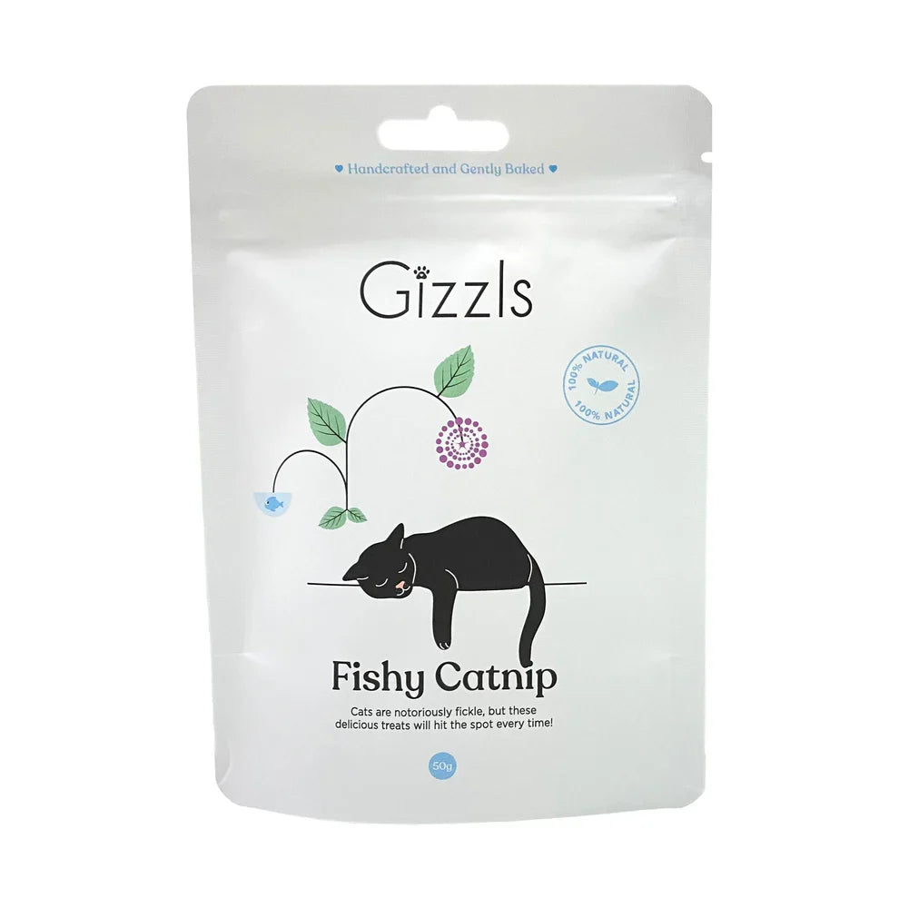 Gizzls Catnip Fish Cat Treats