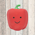 Foodie Faces Latex Red Pepper Dog Toy