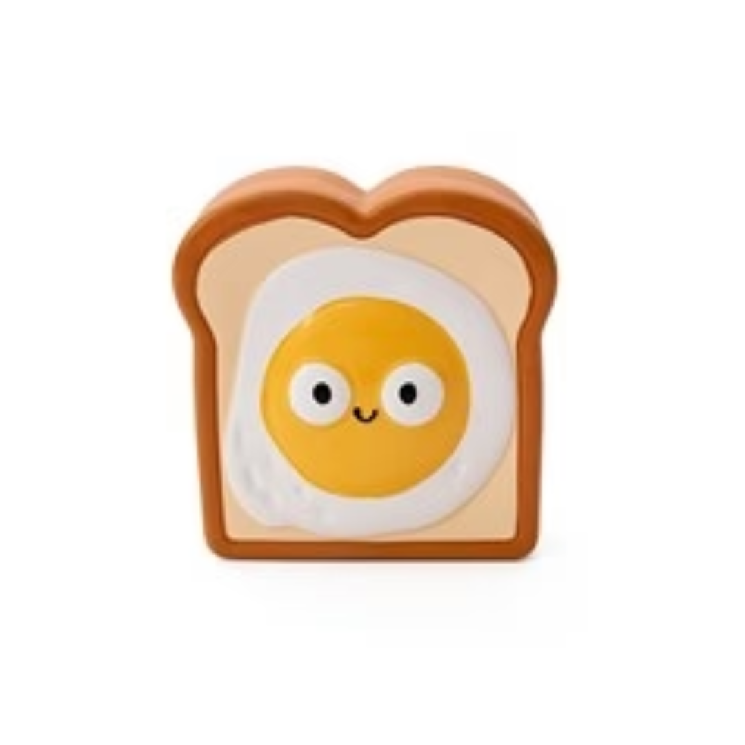 Great&Small Doggy Diner Latex Egg on Toast Dog Toy