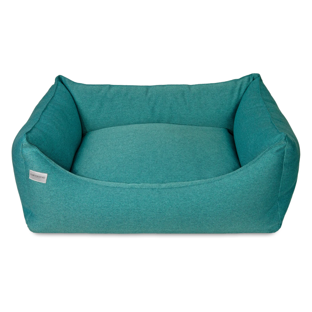 Earthbound Rectangular Camden Teal Dog Bed