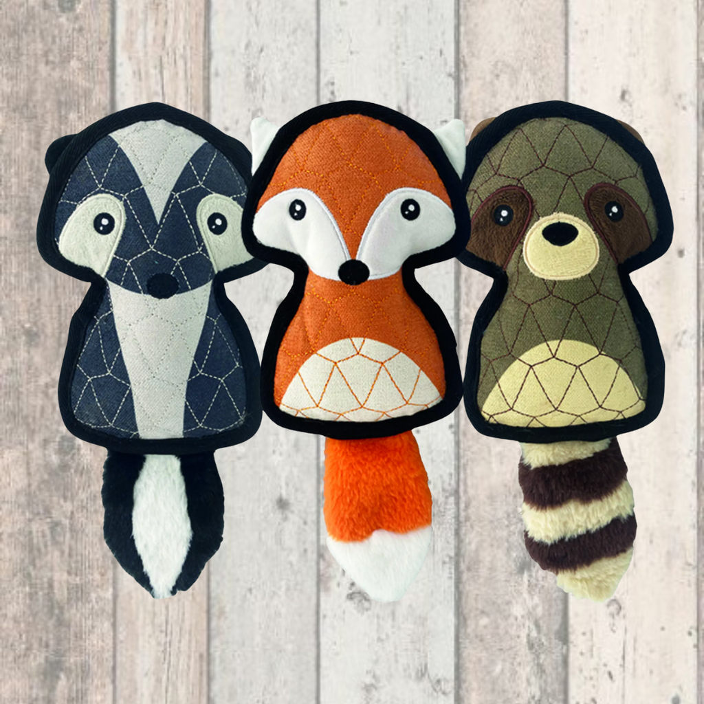 Country Animal Tough Plush Dog Toy
