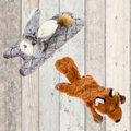 Stuffing Free Woodland Animals Dog Toy
