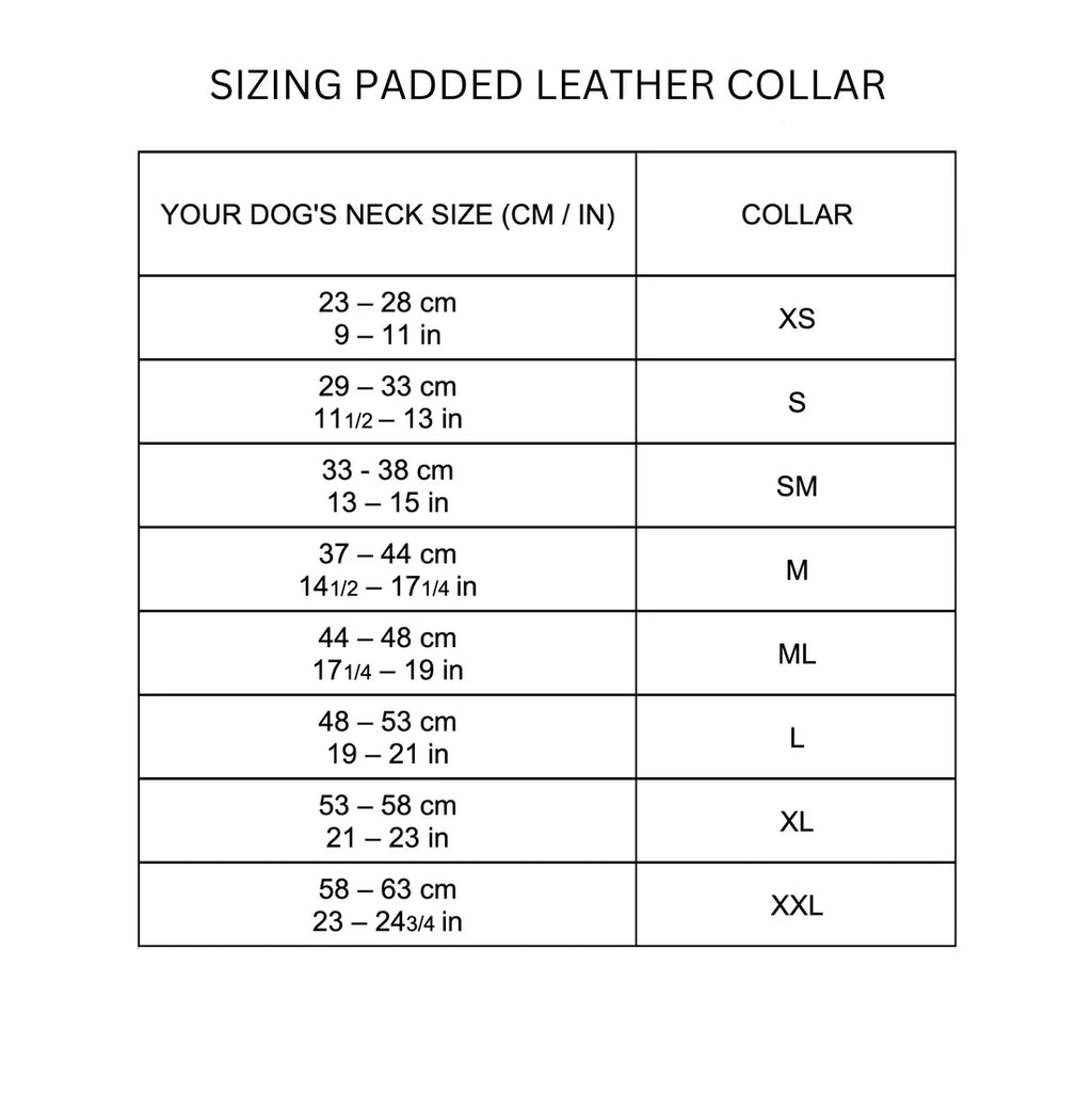 D&H Padded Pastel Real Leather Dog Collar