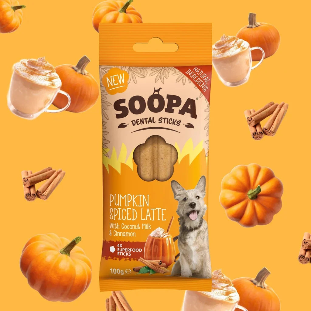 Soopa Pumpkin Spiced Latte Dental Sticks