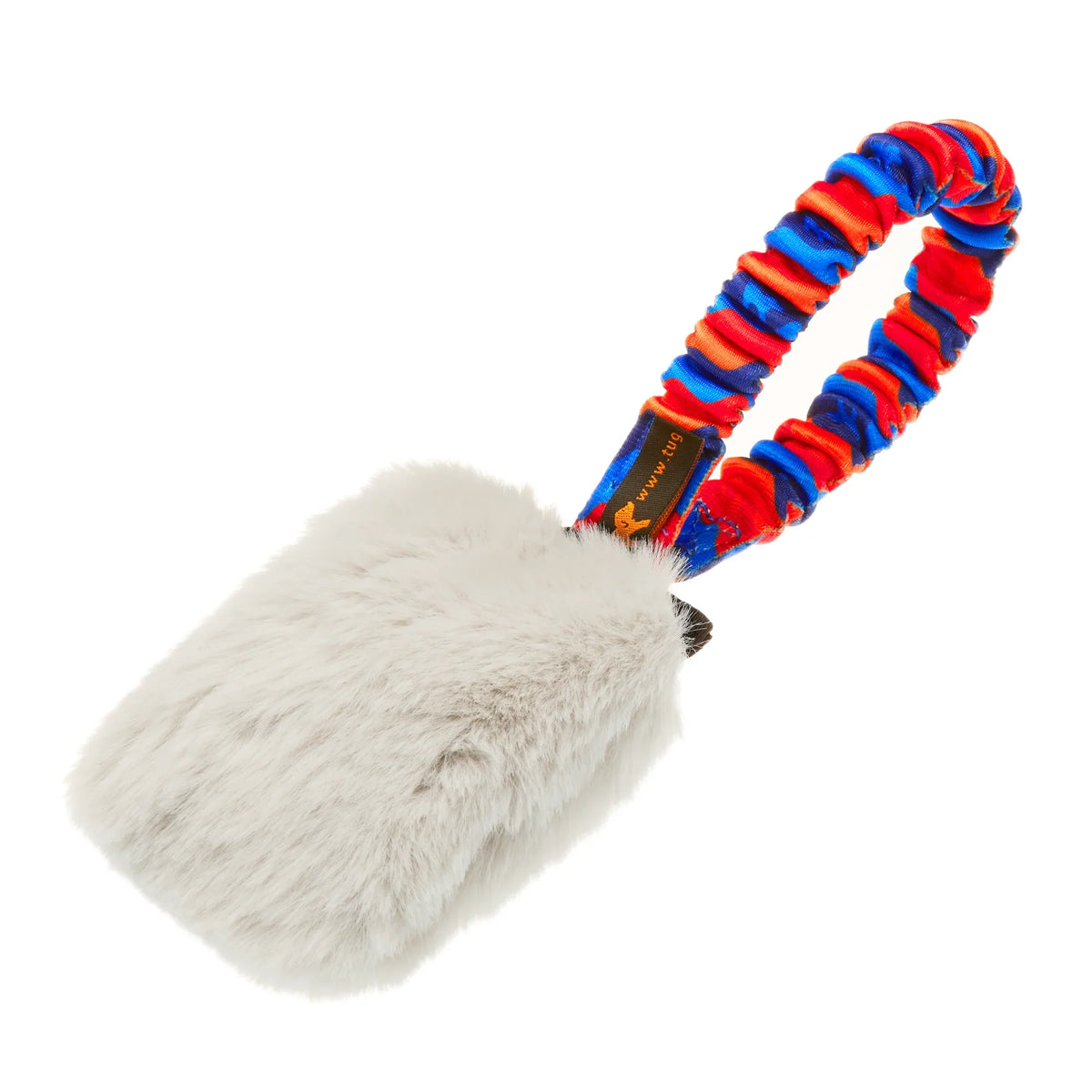 Faux Fur Pocket Bungee Squeaker for Dogs by Tug-e-Nuff