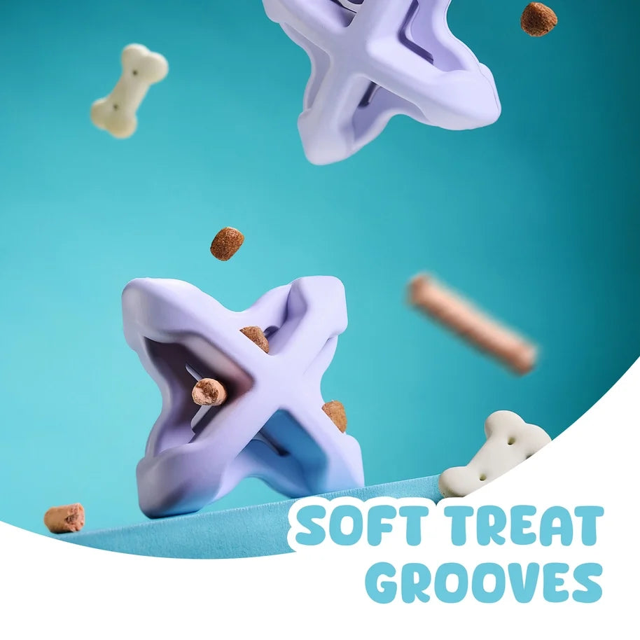 Chewtastic Geometric Astrorolly Lavender Gentle Dog Toy