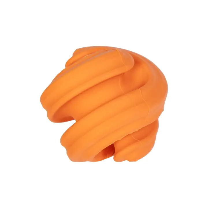 Chewtastic Geometric Rubber Geo-Hex Orange Dog Toy
