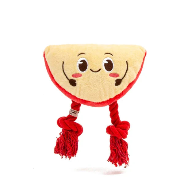 Edam Cheese Dog Toy with Rope Legs