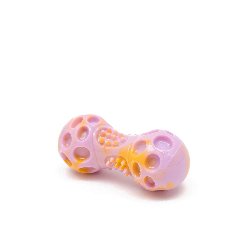 Great&Small Let's Play Loud TPR Dumbbell Dog Toy