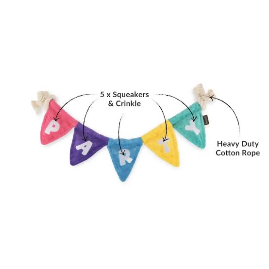 P.L.A.Y Party Bunting Dog Toy