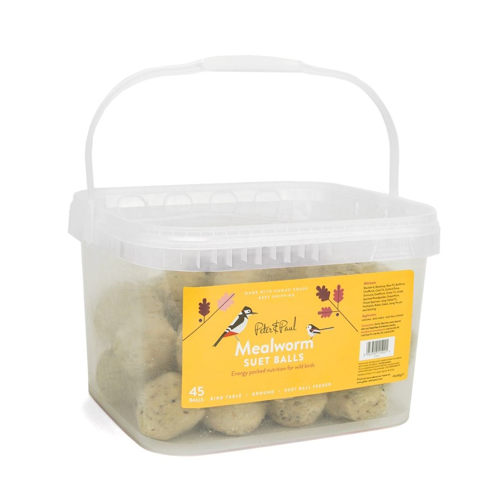 Peter&Paul Mealworm Suet Balls for Wild Birds
